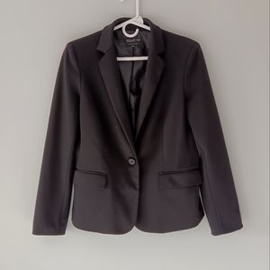 Jones New York Suit Blazer, Single Button, Pockets, Stretch, Black, Size 8